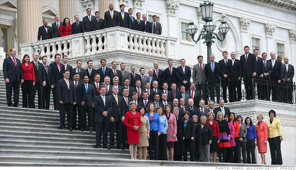 Why do the ladies get to stand in front? Misandry!