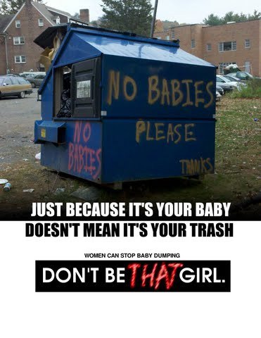 Just because it's you baby doesn't mean it's your trash. Don't be that girl.