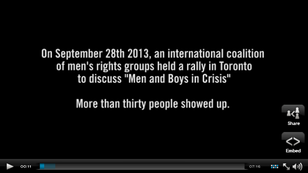 This is not an embedded video, so don't click on it. 
