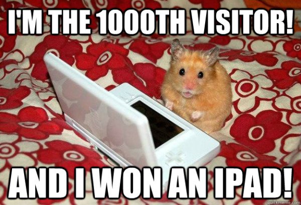 Hamsters: Still less gullible than Paul Elam