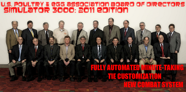 If you want historically accurate male-on-male combat action, the U.S. Poultry & Egg Association Board of Directors Simulator 3000: 2011 Edition is the way to go