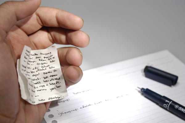 Don't let anyone see you checking your notes!